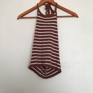 Forever 21striped halter crop top